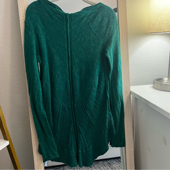 Anthropologie Moth Green Pullover High Low Sweater - Picture 4 of 6